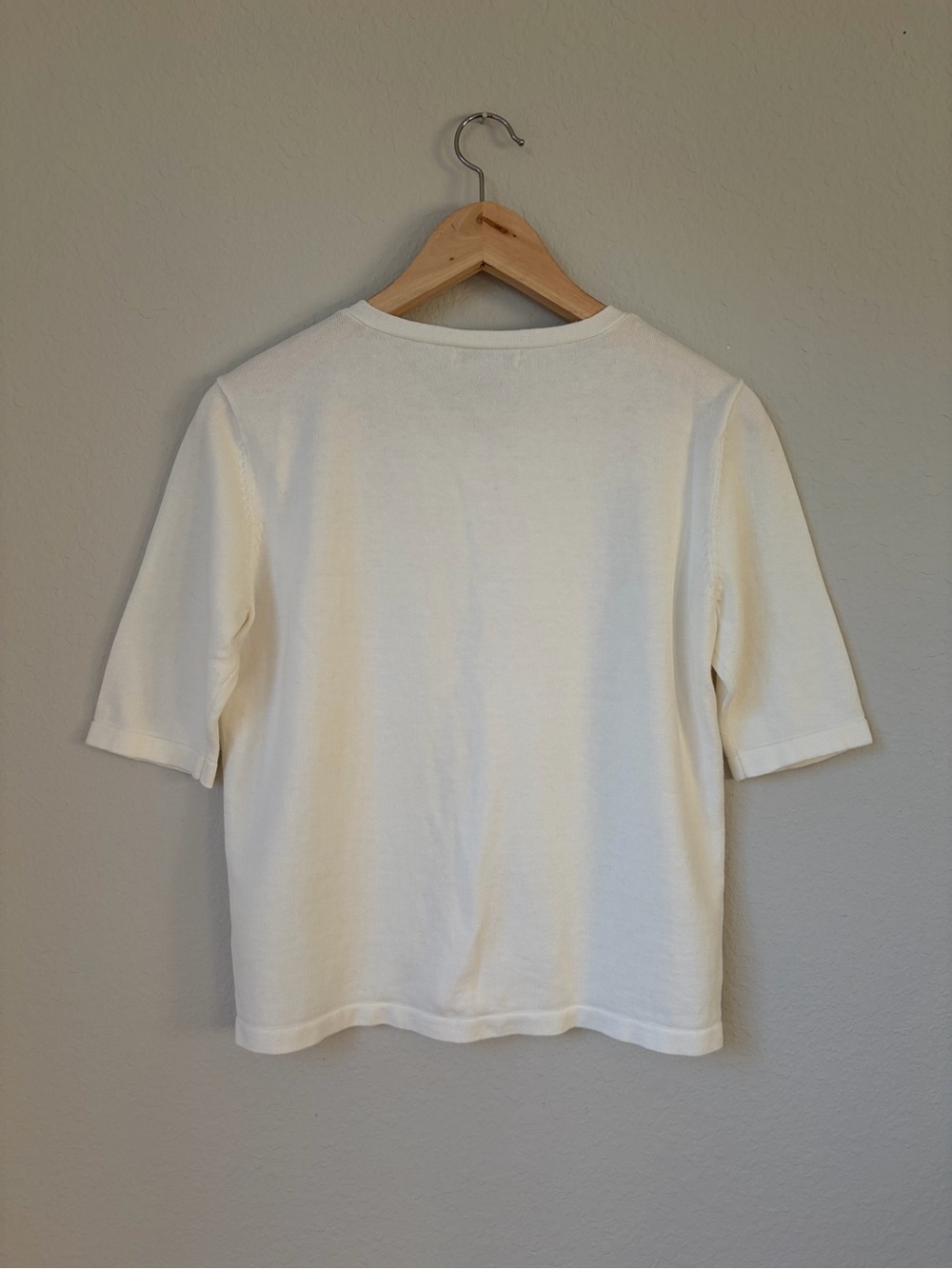 Orvis White Short-Sleeve Knit Button Up Cardigan Woman’s Sz Small 100% Cotton - Picture 2 of 7